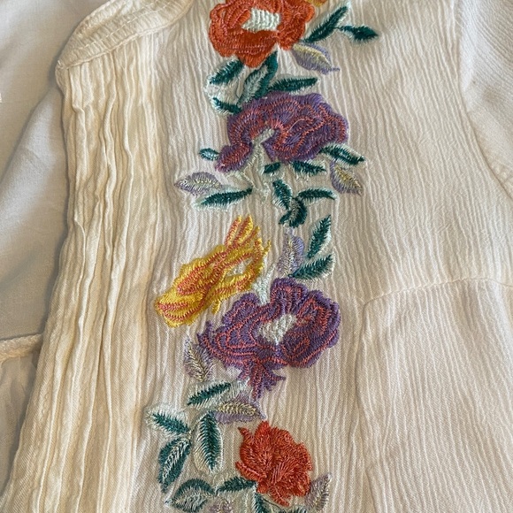 Free People Mia Embroidered Mini Dress Long Sleeves Fully Lined Size XS - Picture 12 of 16